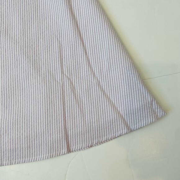 NWT Florence Eiseman Size 12 Lavender Stripe Seersucker Dress with Ruffles - Picture 3 of 6